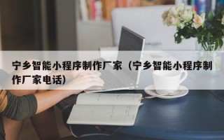 博尔塔拉蒙古宁乡智能小程序制作厂家（宁乡智能小程序制作厂家电话）